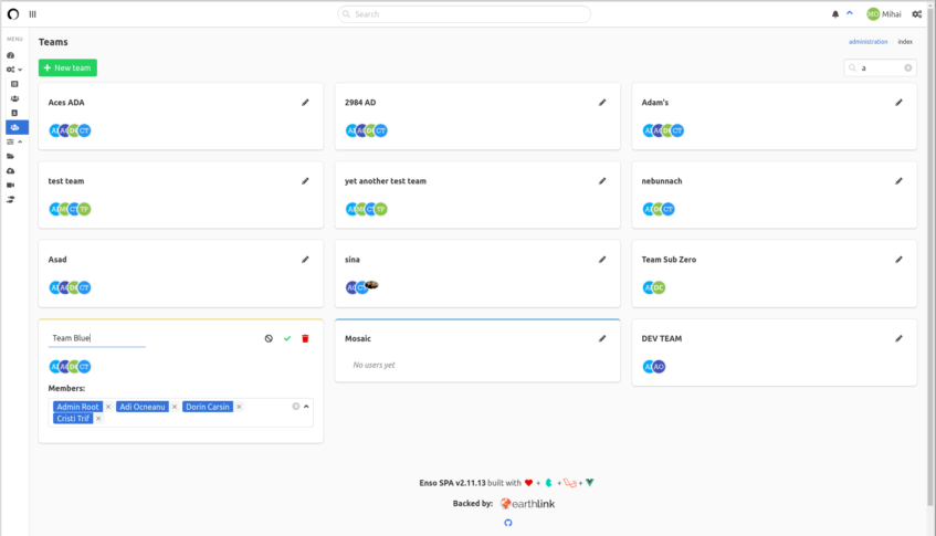 Teams | Laravel Enso